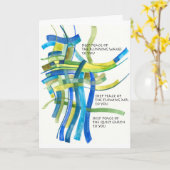 Diepe Waterverf voor de vrede Irish Blessing Notec Kaart (Gele Bloem)