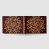 Diepe wijnen Rood Mandala & Glam Modern Chic Gastenboek (Volledig)