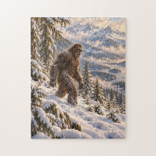 Diepe Winter Bigfoot Puzzel (Verticaal)