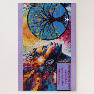 Diepe wortels, heldere kroon puzzel legpuzzel