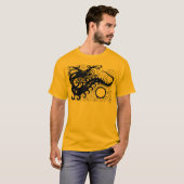 Diepe Zee Dragon t-shirt (Silhouette) (Voorkant volledig)