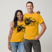 Diepe Zee Dragon t-shirt (Silhouette) (Unisex)