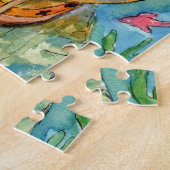 Diepe Zee duiker onderwater Legpuzzel (Zijkant)