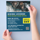 Diepe Zee-duiker, Scuba-duikles Adverteren Flyer (Hand)