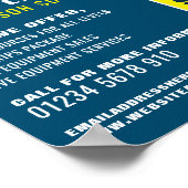 Diepe Zee-duiker, Scuba-duikles Adverteren Poster (Hoek)