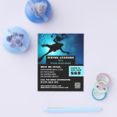 Diepe Zee-duiker Silhouette, Scuba-duikles Flyer (Enkel)