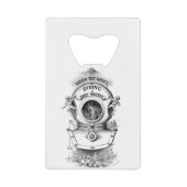 Diepe Zee duikhelm Creditkaart Flessenopener (Voorkant)