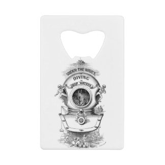 Diepe Zee duikhelm Creditkaart Flessenopener