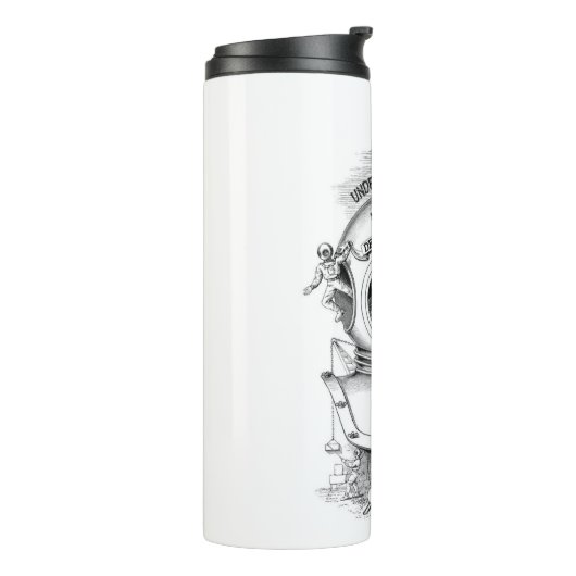 Diepe Zee duikhelm Thermosbeker (Gedraaid links)