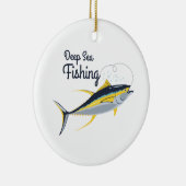 Diepe Zee Gevist Keramisch Ornament (Rechts)