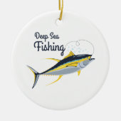 Diepe Zee Gevist Keramisch Ornament (Voorkant)