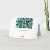 Diepe Zee Liquid Mosaic Tile Art Kaart (Achterkant)