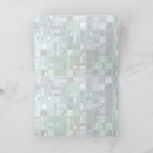 Diepe Zee Liquid Mosaic Tile Art Kaart (Binnen)