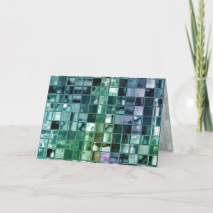 Diepe Zee Liquid Mosaic Tile Art Kaart