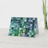 Diepe Zee Liquid Mosaic Tile Art Kaart (Voorkant)