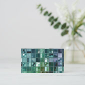 Diepe Zee Liquid Mosaic Tile Art Visitekaartje (Staand voorkant)