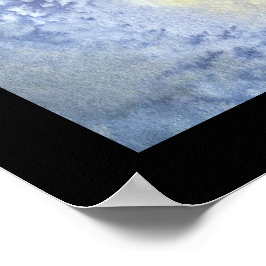 Diepe Zee Moon Mermaid Poster Print (Hoek)