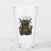 Diepe Zee, Oceaan Bel Duiker, Octopus, Anker, Glas (Achterkant)