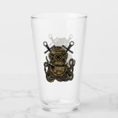 Diepe Zee, Oceaan Bel Duiker, Octopus, Anker, Glas (Voorkant)