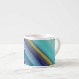 Diepe zee-oceantinten van blauw espresso kop