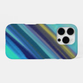 Diepe zee-oceantinten van blauw iPhone hoesje (Achterkant horizontaal)