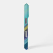 Diepe zee-oceantinten van blauw iPhone hoesje (Rechterkant)