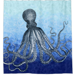 Diepe Zee Octopus Douchegordijn