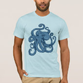 Diepe Zee Octopus T-shirt (Voorkant)