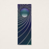 Diepe Zee Spirals Bladwijzer Mini Visitekaartjes (Achterkant)