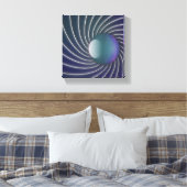 Diepe Zee — Spirals Canvas afdrukken (Insitu (Slaapkamer))