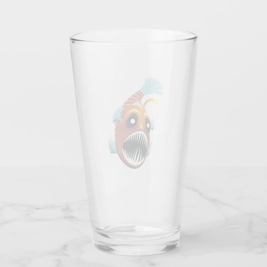 Diepe Zee vis Glas (Achterkant)