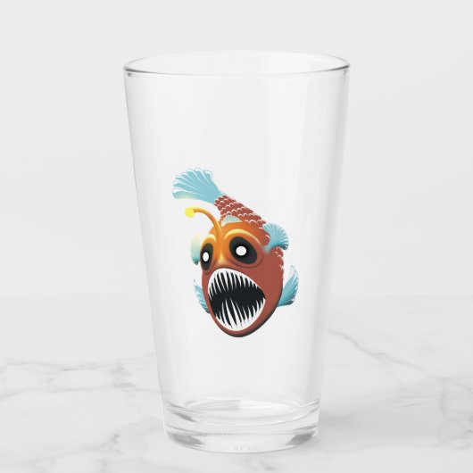 Diepe Zee vis Glas (Voorkant)
