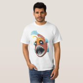 Diepe Zee vis T-shirt (Voorkant volledig)