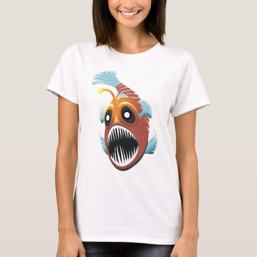 Diepe Zee vis T-shirt (Voorkant)