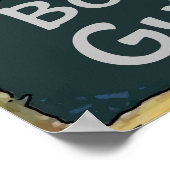 Diepe Zee Vist Charters, geeft tekst uit Poster (Hoek)