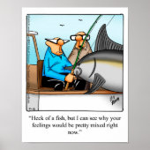 Diepe Zee Vist Poster Humor (Voorkant)