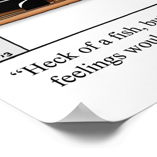 Diepe Zee Vist Poster Humor (Hoek)