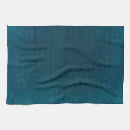 Diepe Zee Waterverf - Donkerblauw Blauwgroen en Aq Theedoek (Horizontaal)