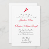 "Diepe Zee" Wedding-uitnodigingen Kaart (Voorkant / Achterkant)