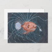 Diepe Zee Zeeduivel Briefkaart (Voorkant / Achterkant)