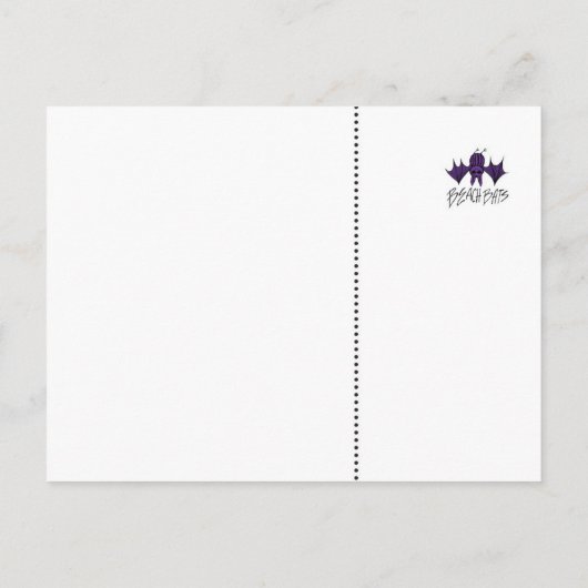 Diepe Zee Zeeduivel Briefkaart (Achterkant)