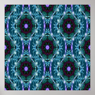 Diepe Zeeen bloemen..... Poster