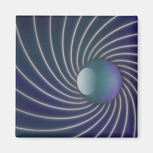 Diepe Zeeen Spirals Magnet (Voorkant)