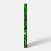 Diepe zomer boswoud,achterland,diep,diepte,stroom, iPhone hoesje (Linkerkant)