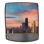 Diepe Zonsondergang Chicago Rugtassen (Verwijderbaar gezicht)
