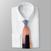 Diepe Zonsondergang Chicago  Stropdas (Gebonden)