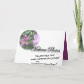 DiepeCondoleancesRhod-aanpassen voor elke gelegenh Kaart (Achterkant)