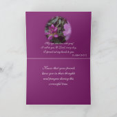 DiepeCondoleancesRhod-aanpassen voor elke gelegenh Kaart (Binnen)