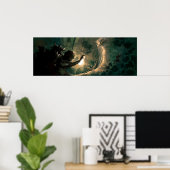 Dieper en dieper in het konijnengat poster (Thuiskantoor)