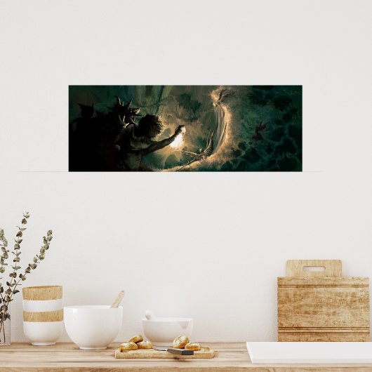 Dieper en dieper in het konijnengat poster (Keuken)